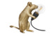 Настольная лампа Seletti Мышь сидит USB 5x15 см, h12,5 см, смола, золотая