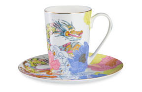 Набор чайный Decor de table Дракон 2 предмета, фарфор костяной, разноцветный