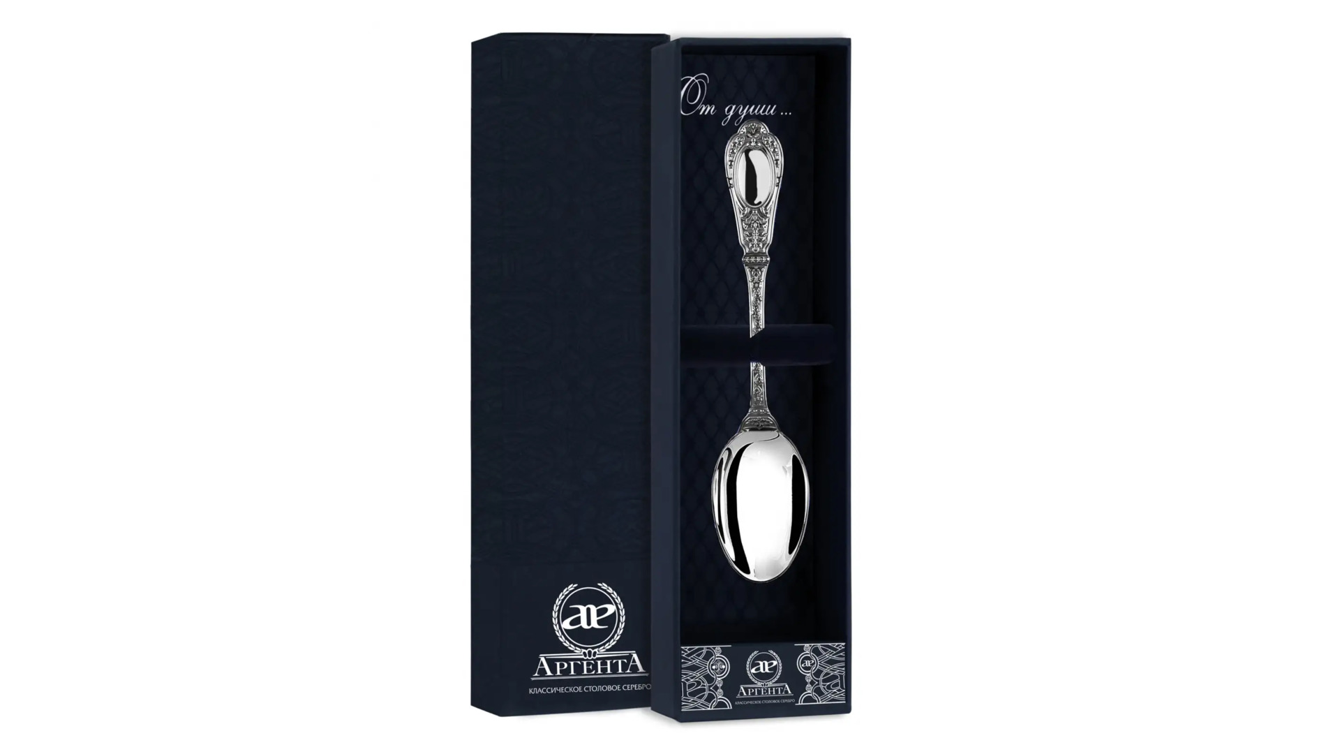 Ложка чайная АргентА Classic Фамильная 45,85 г, серебро 925