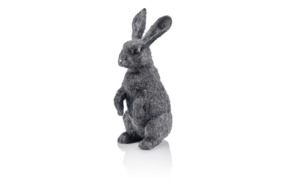Статуэтка Cluev Decor Кролик большой 14,5х12,5х32 см 1042,51 г, серебро 925, 76 бриллинатов, п/к