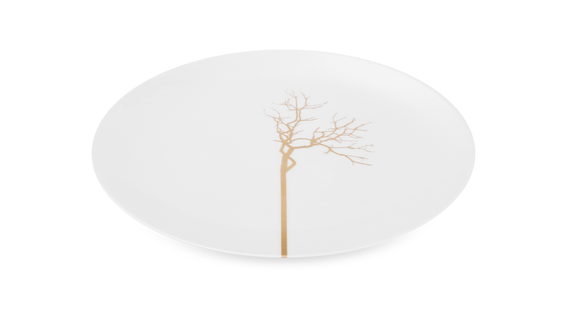Тарелка обеденная Dibbern Золотой лес 28 см, фарфор костяной