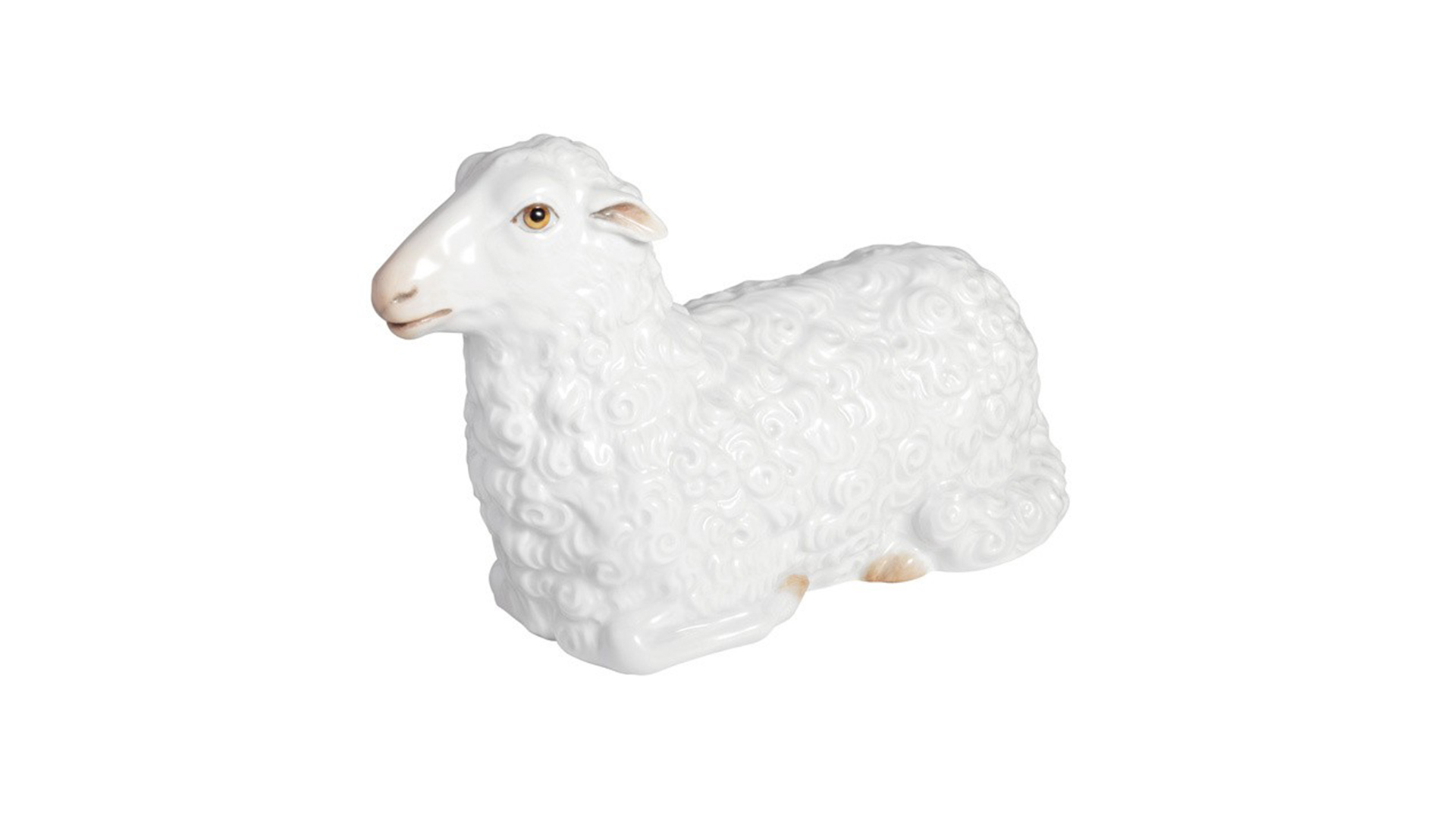 Фигурка Meissen Овца 10 см, Эрих Ойме, фарфор