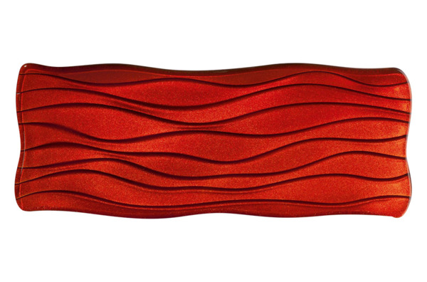 Блюдо прямоугольное Nachtmann Marrakech 40 см, хрусталь бессвинцовый, красный