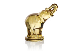Фигурка Cristal de Paris Слон 5х5см, янтарная