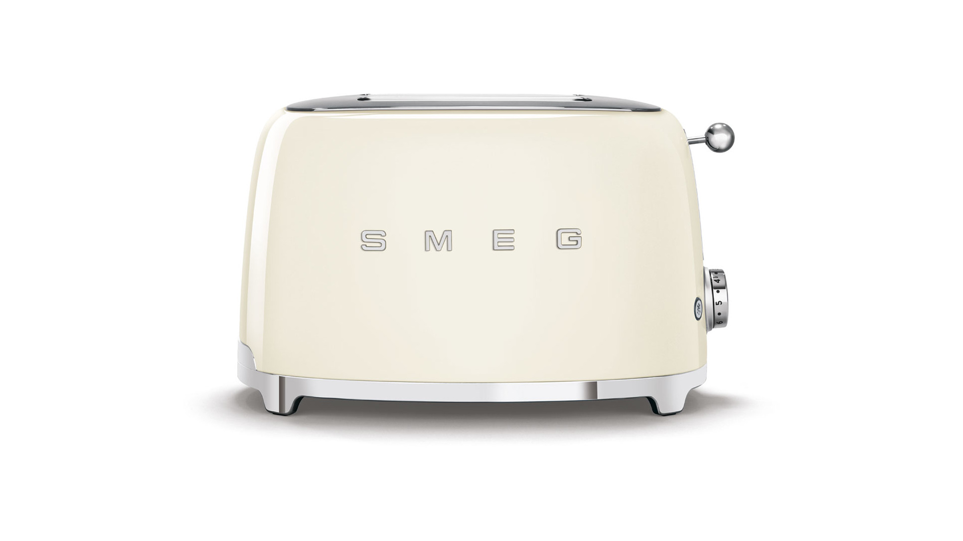 Тостер на 2 ломтика Smeg TSF01CREU, 950 Вт, кремовый