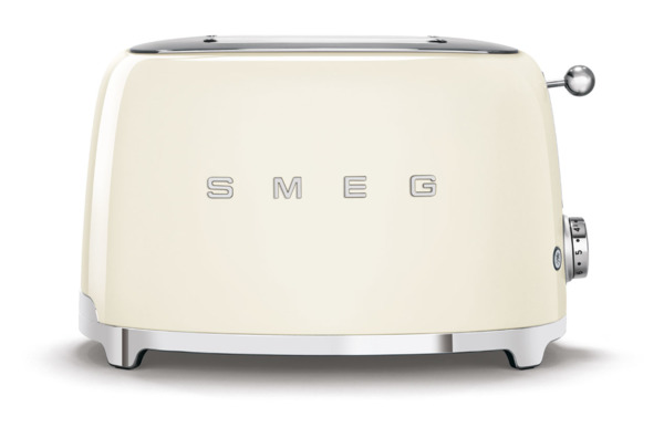 Тостер на 2 ломтика Smeg TSF01CREU, 950 Вт, кремовый