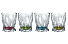 Набор стаканов для виски Riedel Tumbler Collection Fire & Ice 295 мл, 4шт, цветное дно, стекло хруст