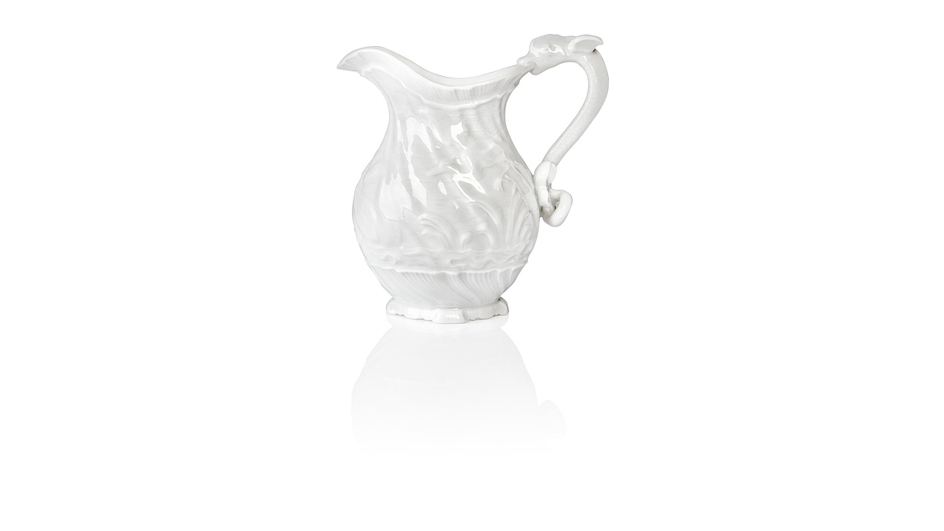 Сервиз чайный Meissen Лебединый сервиз, белый рельеф на 6 персон 15 предметов, фарфор