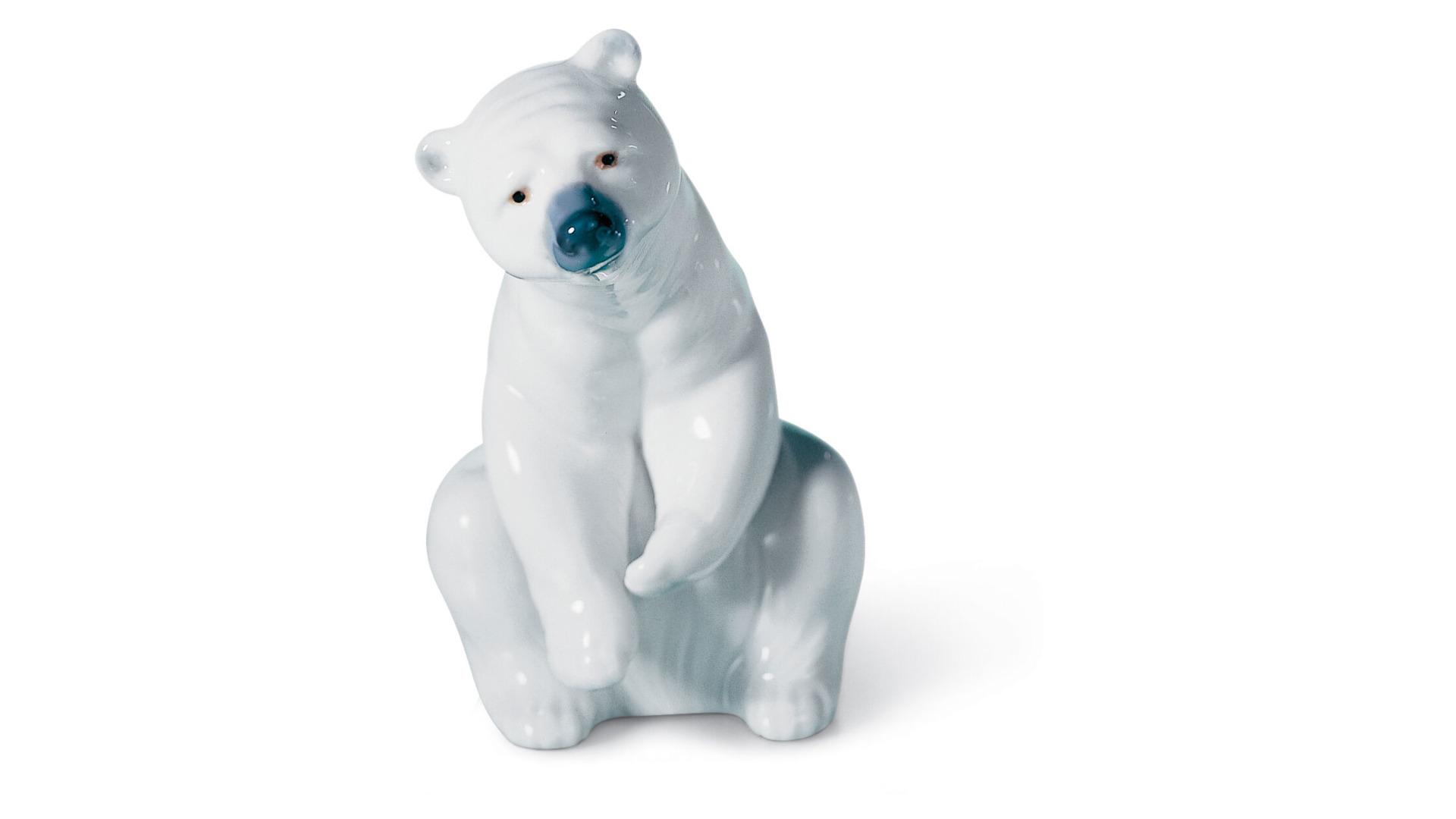 Фигурка Lladro Белый медведь II 8x12 см, фарфор