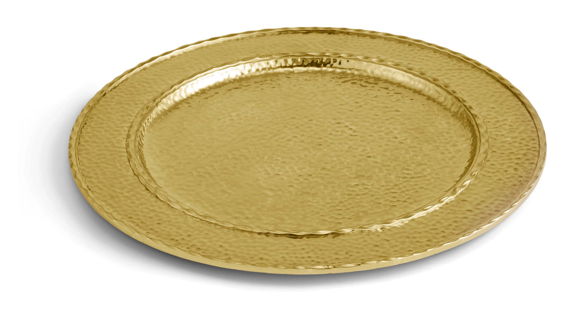 Тарелка подстановочная Michael Aram Текстура 32 см, золотистая