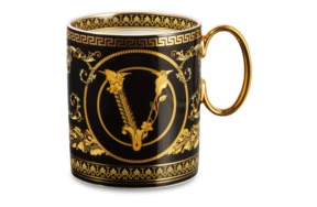 Кружка Rosenthal Versace Virtus Gala 300 мл, черная, фарфор