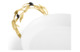 Блюдо для запекания круглое Michael Aram Золотая оливковая ветвь 35х26 см, фарфор