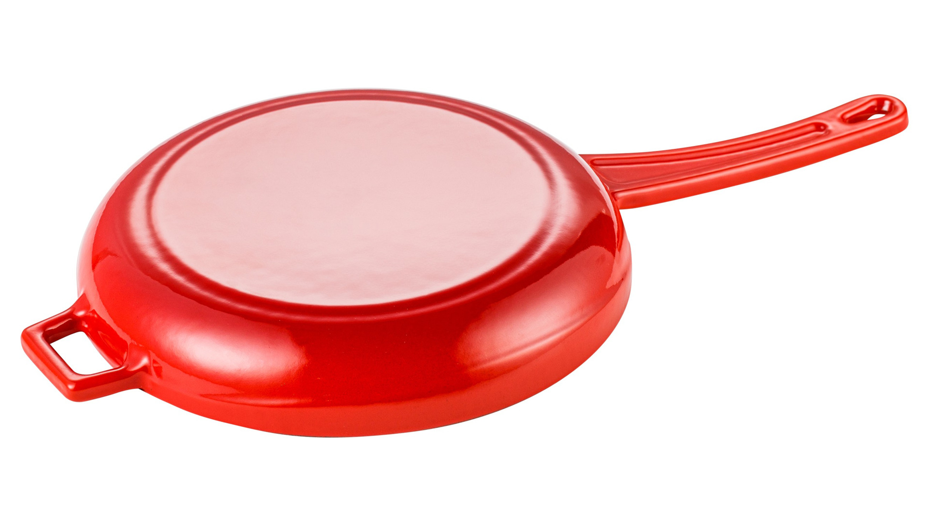 Сковорода LAVA d20 см, 0,77 л, чугун, красная