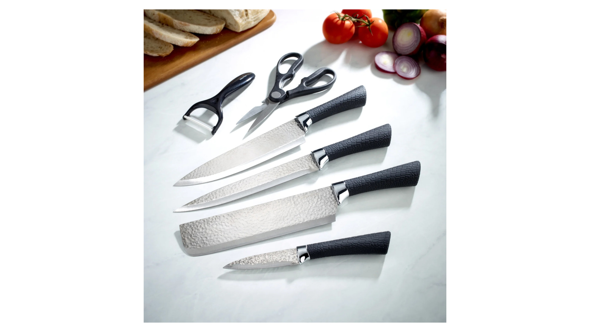 Набор ножей с ножницами и овощечисткой Arthur Price 6 предметов, сталь нержавеющая