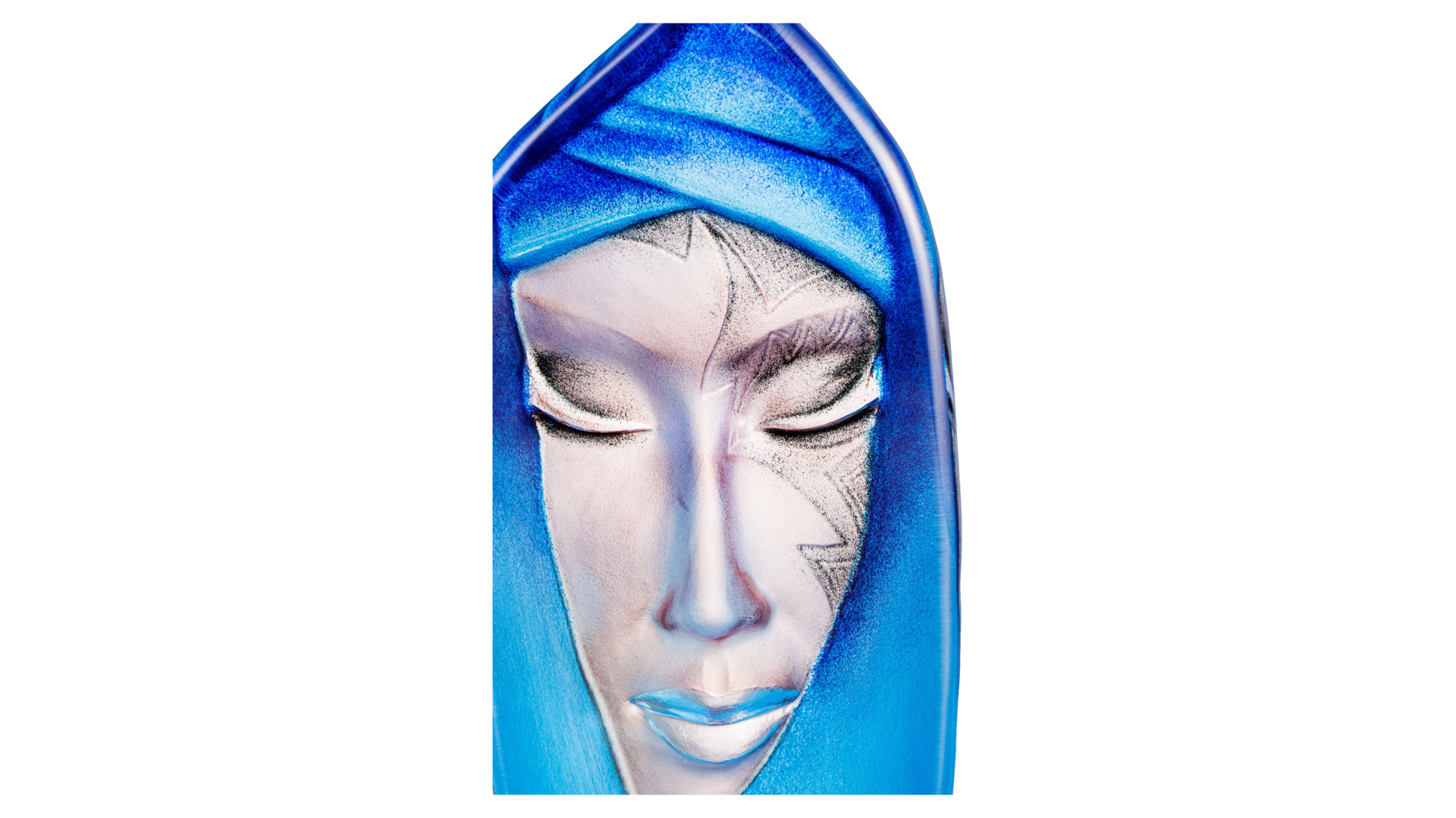 Скульптура MALERAS Маска Batzeba 8х18 см, синяя