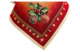 Скатерть прямоугольная Mix&Match Home Новогодние игрушки 140х180 см, гобелен, красный