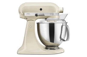 Миксер планетарный KitchenAid Artisan 4,8 л, кремовый, 5KSM175PSEAC, 4 насадки, доп.чаша