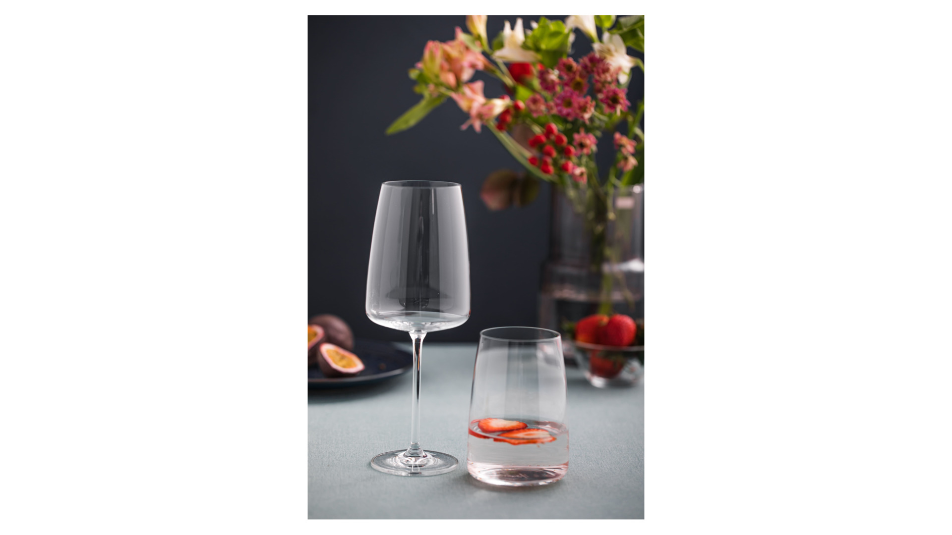 Набор Zwiesel Glas Vivid Senses из 4 бокалов для красного вина 535 мл и 4 стаканов для воды 500 мл,