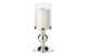 Подсвечник для интерьерной свечи Edzard Бамбук Д13 см, Н27,5 см, для свечи 8 см, посеребрение, стекл