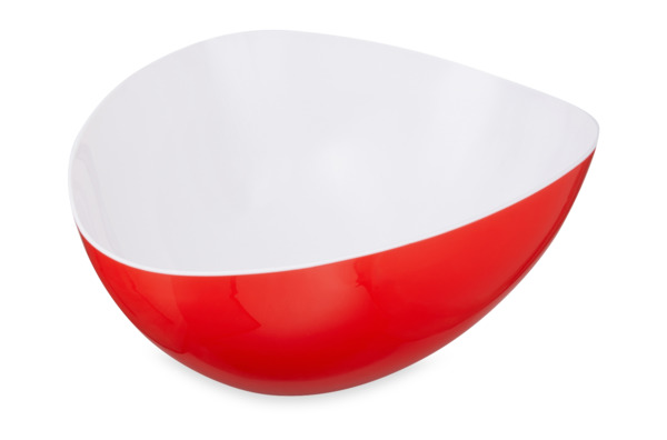 Салатник круглый WO HOME VALENCIA 25х23х11,5 см, пластик, красный