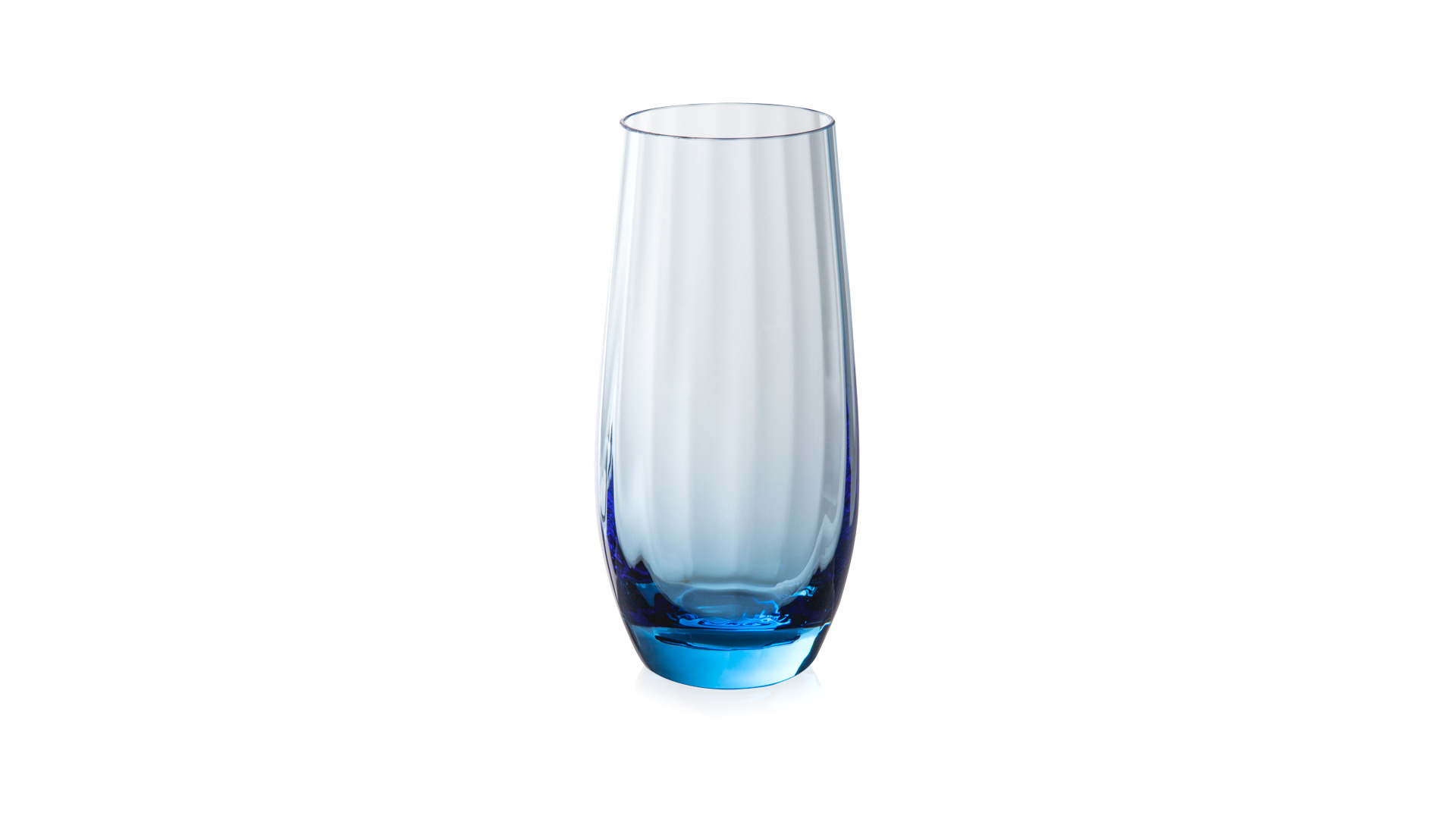 Набор стаканов для воды Moser Оптик 350 мл, 2 шт, аквамарин