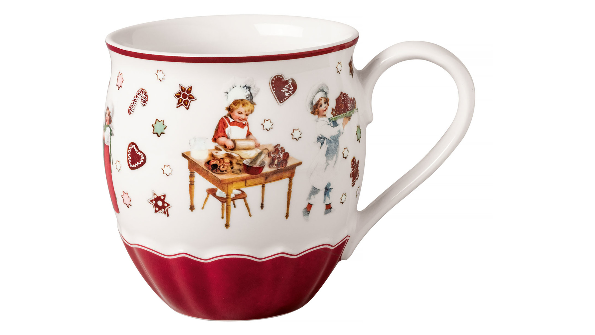 Кружка для чая и кофе Villeroy&Boch Annual Christmas Edition Санта и Ангел 530 мл, фарфор, п/к