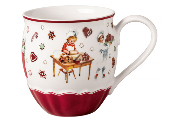 Кружка для чая и кофе Villeroy&Boch Annual Christmas Edition Санта и Ангел 530 мл, фарфор, п/к