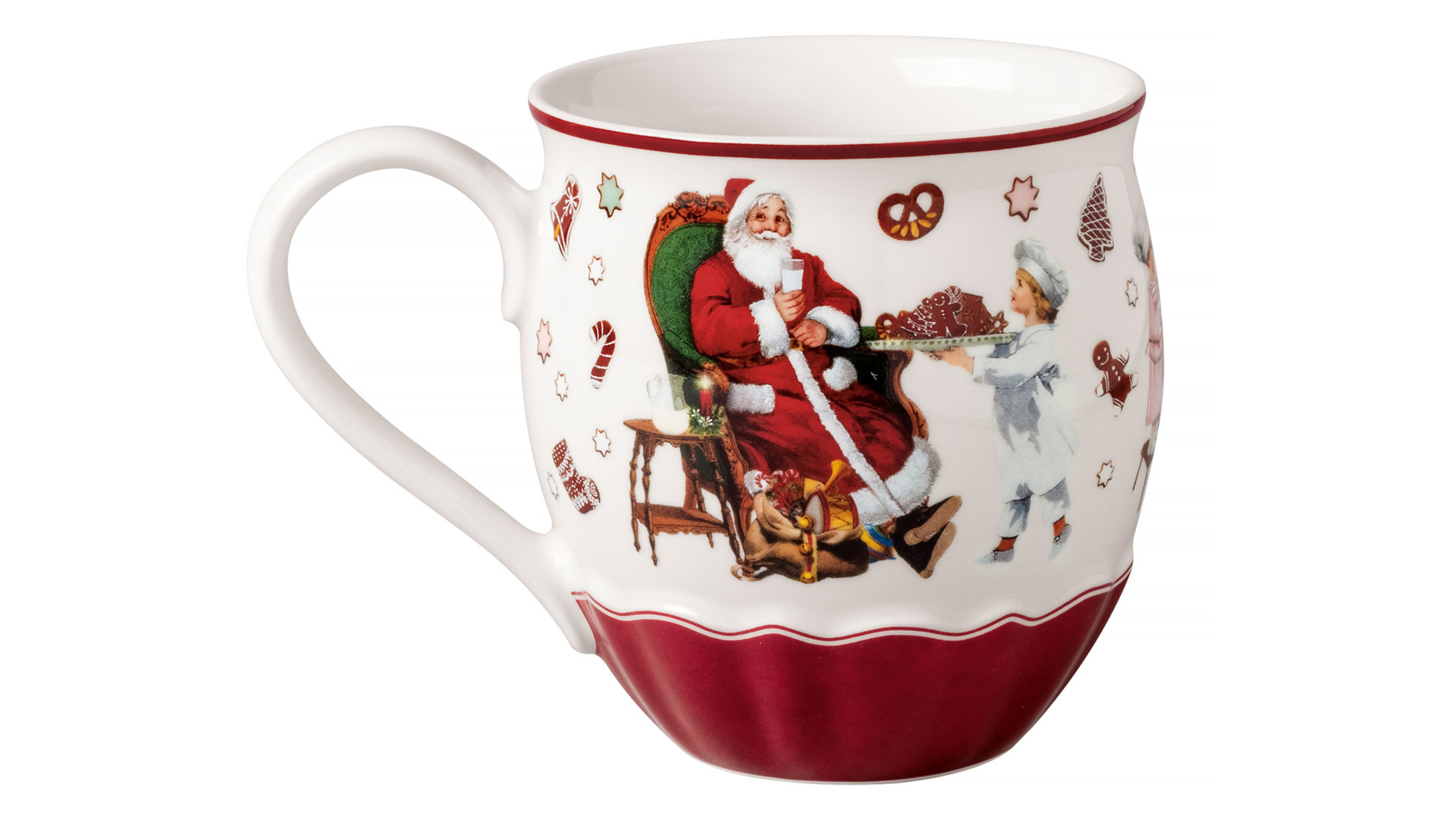 Кружка для чая и кофе Villeroy&Boch Annual Christmas Edition Санта и Ангел 530 мл, фарфор, п/к