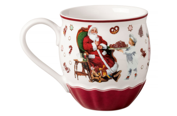 Кружка для чая и кофе Villeroy&Boch Annual Christmas Edition Санта и Ангел 530 мл, фарфор, п/к