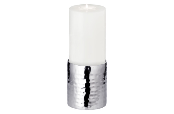 Подсвечник для интерьерной свечи Edzard Агадир Д8,5хН10 см, для свечи 8 см, сталь нержавеющая