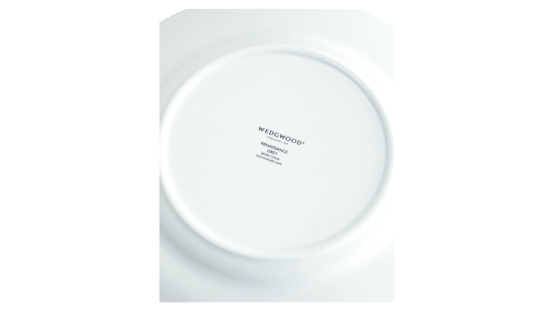 Тарелка закусочная Wedgwood Ренессанс 20 см, фарфор, серая