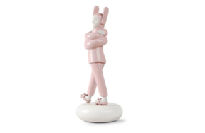 Фигурка Lladro Гость Объятия 23x25x57 см, фарфор, розовая