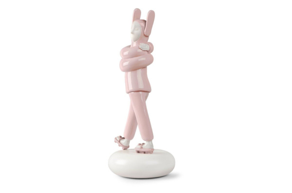 Фигурка Lladro Гость Объятия 23x25x57 см, фарфор, розовая