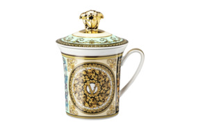 Кружка с крышкой Rosenthal Versace Барокко Мозаик 350 мл, фарфор