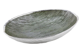 Чаша декоративная ARGENESI GRANITO 27х18 см, стекло, зеленая