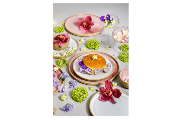 Тарелка для пасты Portmeirion Минералы Розовый кварц 22 см, керамика