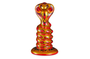 Сувенир подарочный Хохломская Роспись Спираль 8,5х3х3 см,фарфор,красный